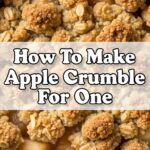 How To Make Apple Crumble For One