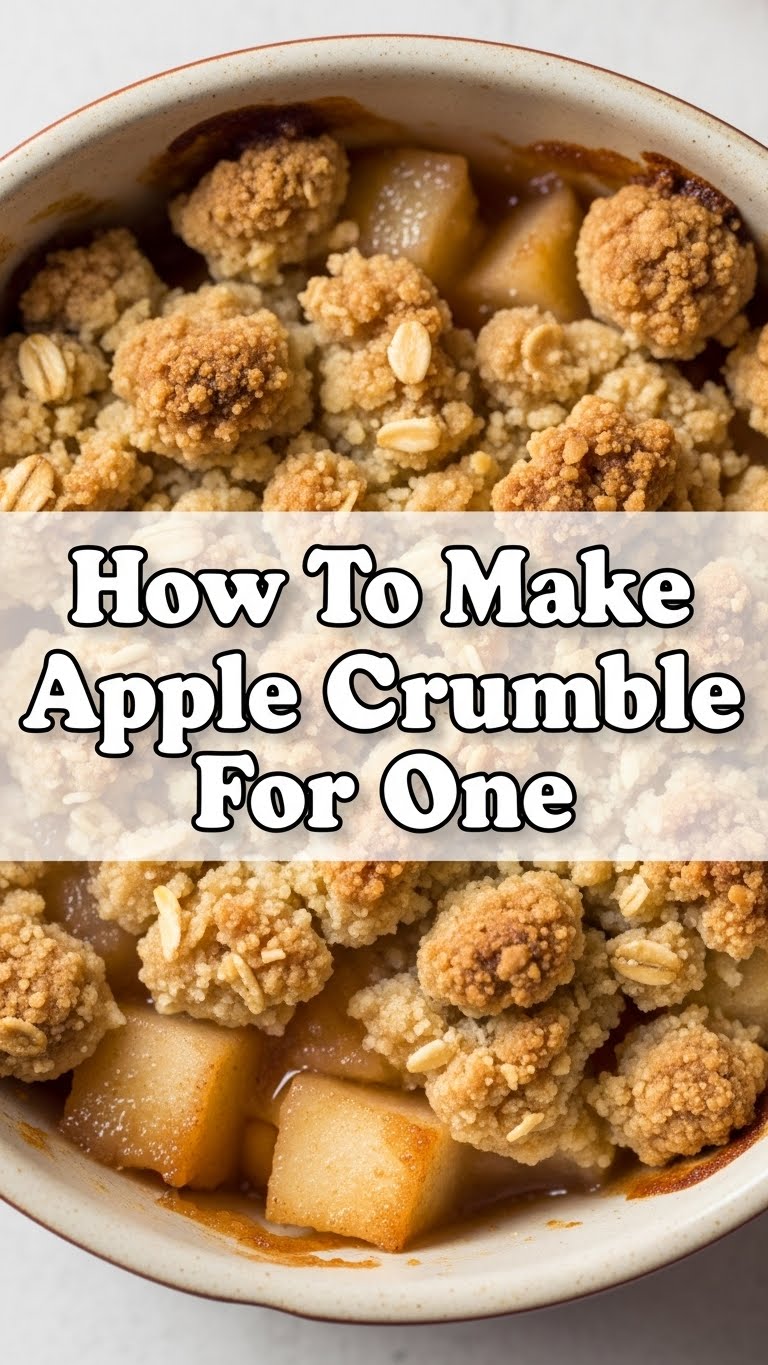 How To Make Apple Crumble For One
