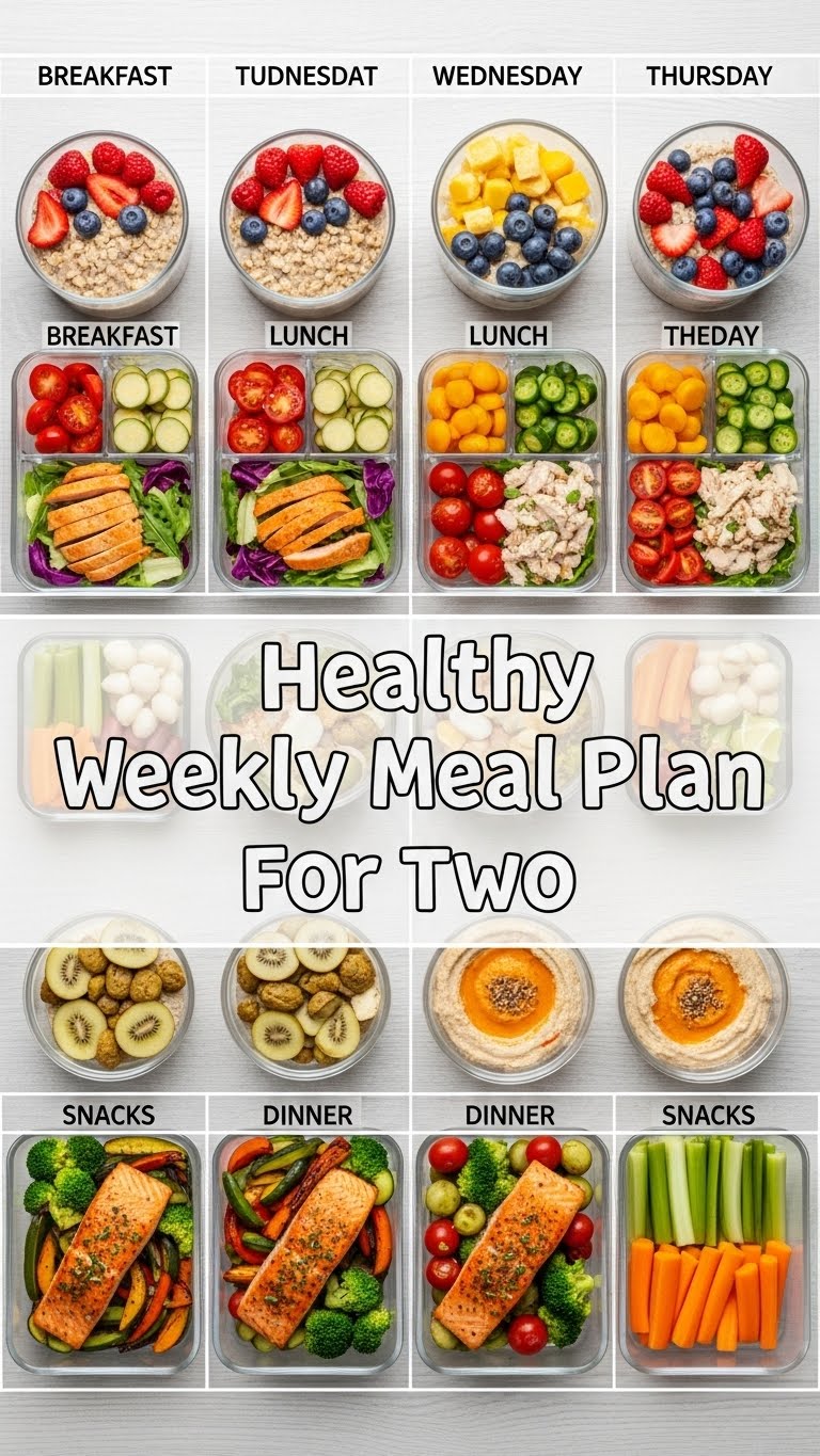Healthy Weekly Meal Plan For Two