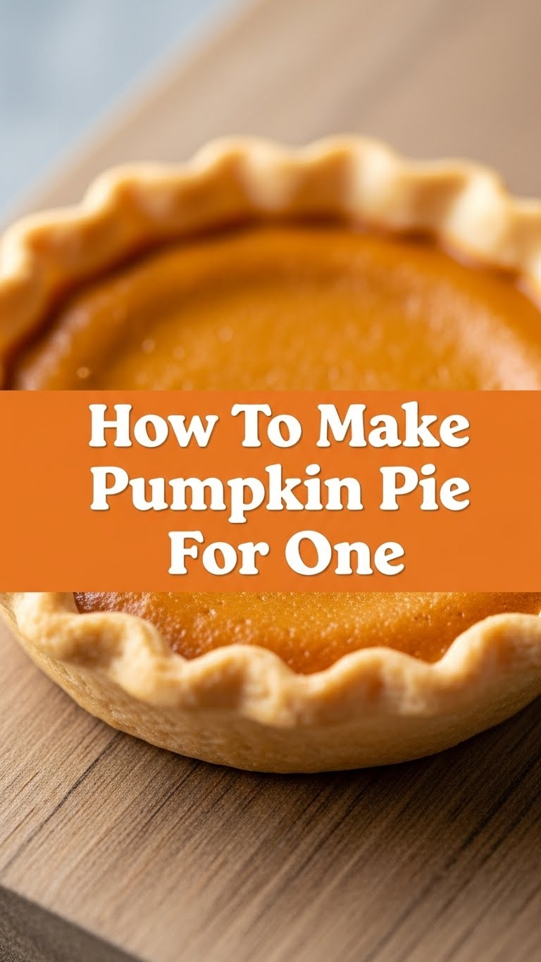 How To Make Pumpkin Pie For One