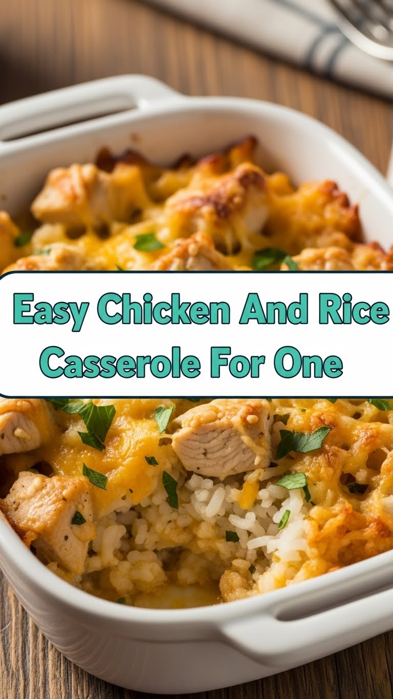 Easy Chicken And Rice Casserole For One