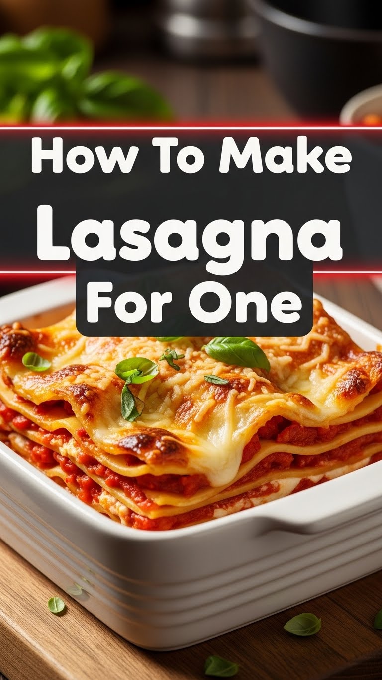 How To Make Lasagna For One