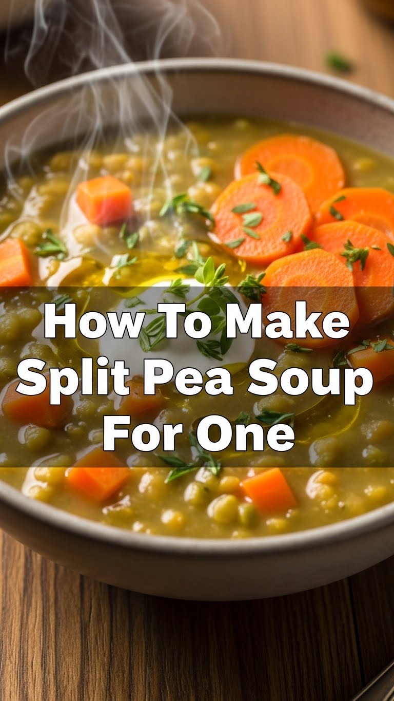 How To Make Split Pea Soup For One
