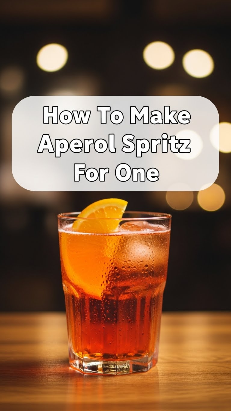 How To Make Aperol Spritz For One