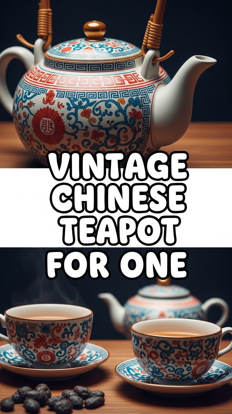 Vintage Chinese Teapot For One