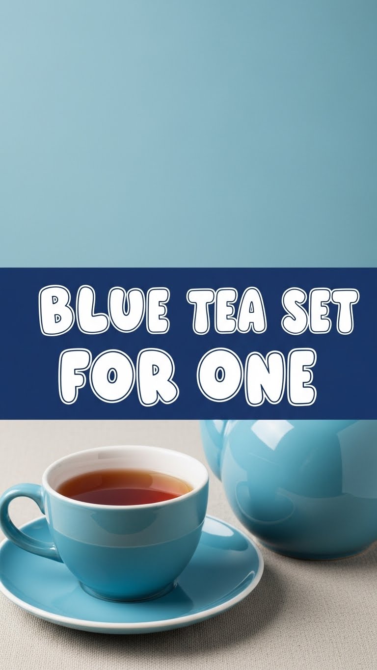 Blue Tea Set For One