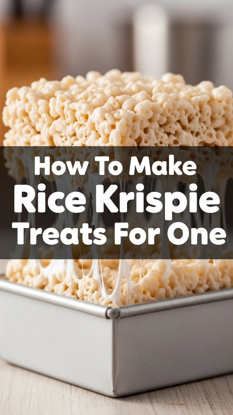 How To Make Rice Krispie Treats For One