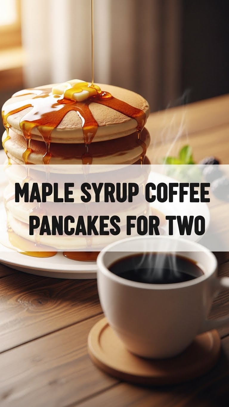 Maple Syrup Coffee Pancakes For Two