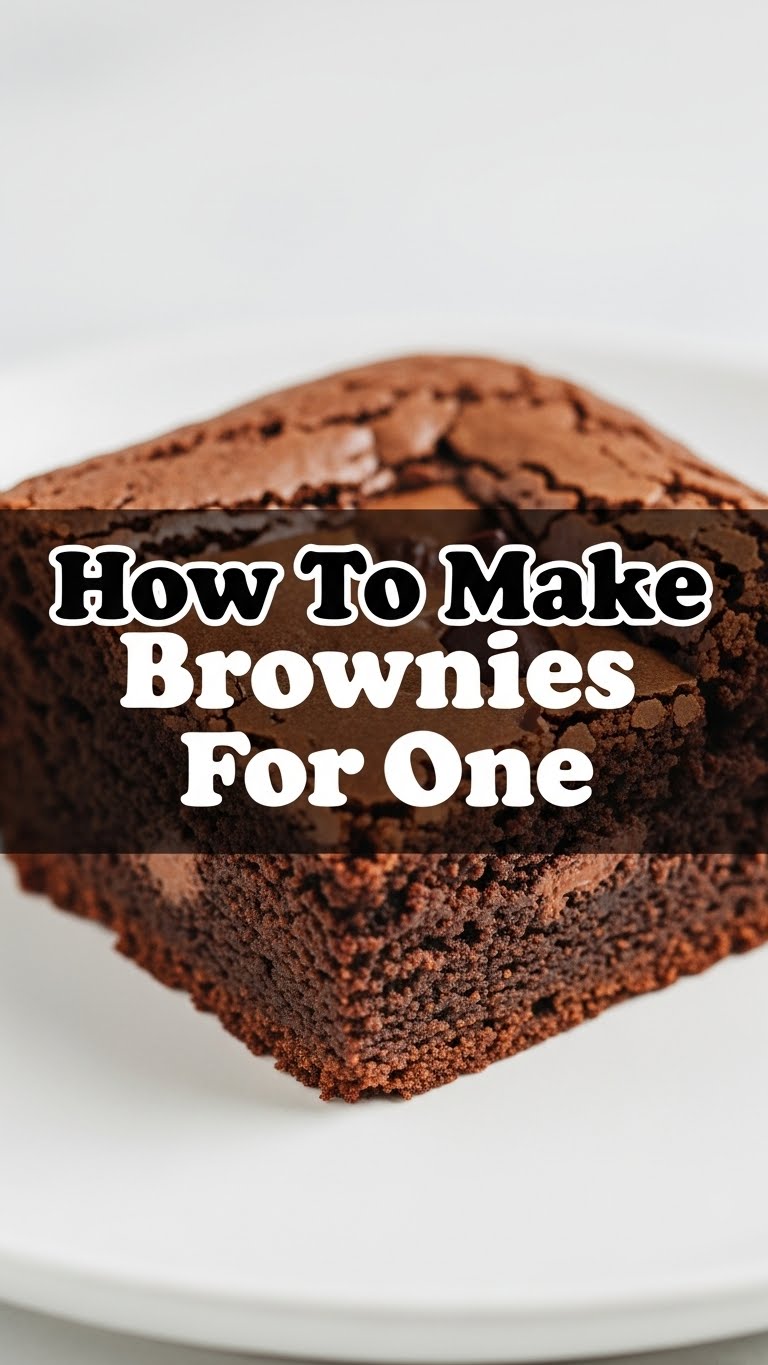 How To Make Brownies For One