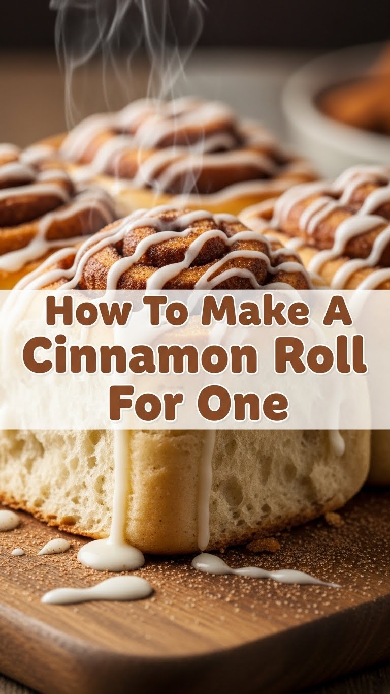How To Make A Cinnamon Roll For One