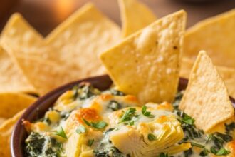 Spinach Artichoke Dip For One