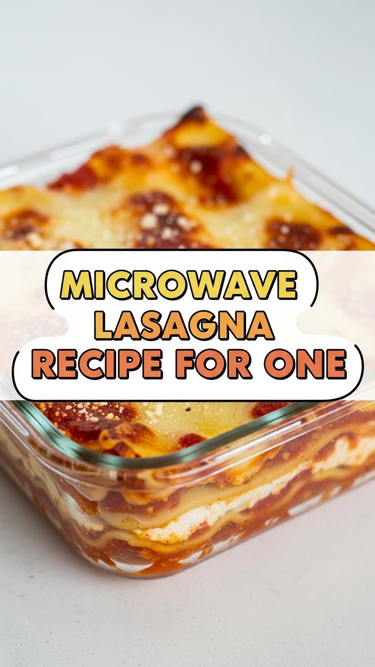 Microwave Lasagna Recipe For One