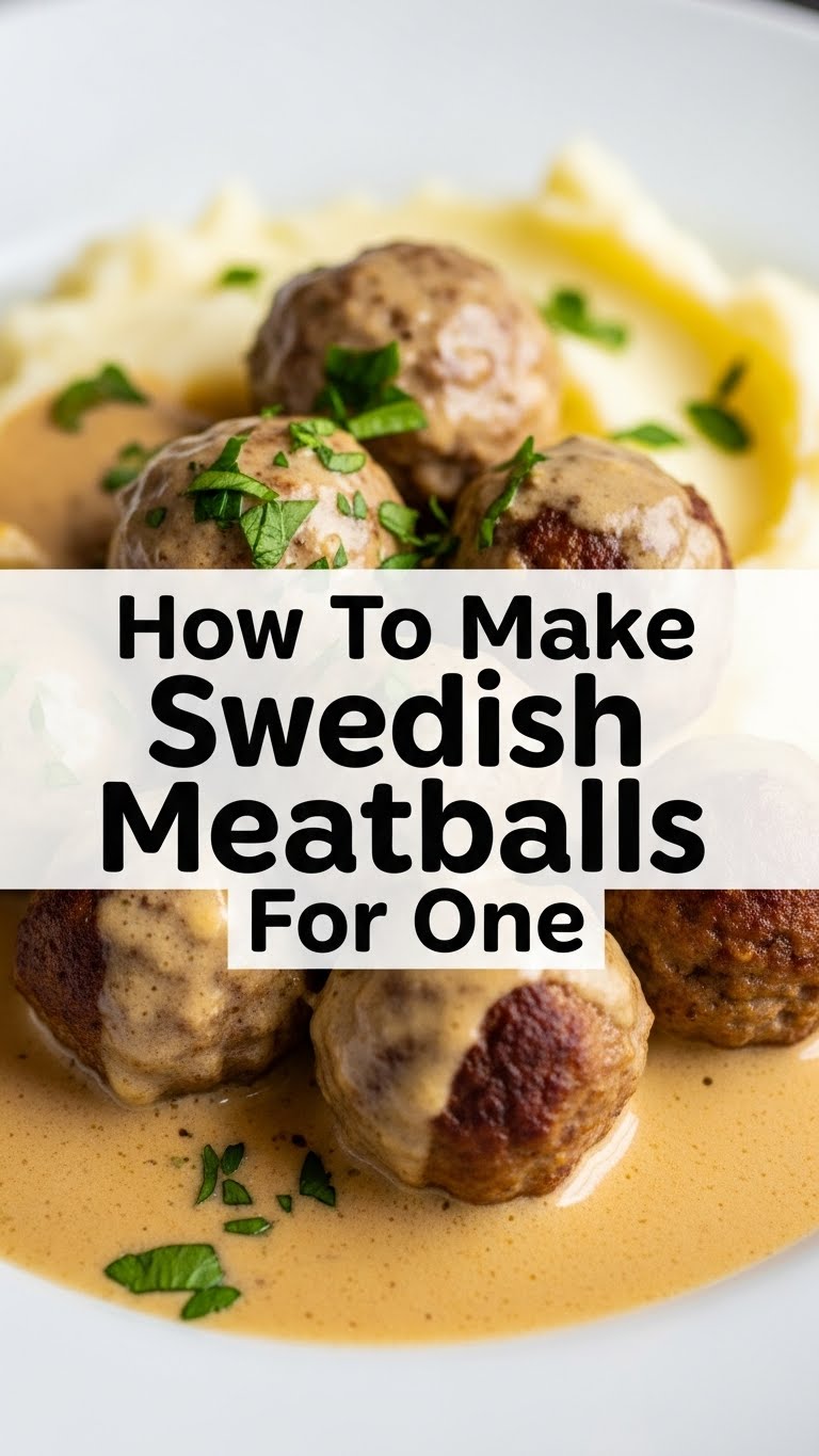 How To Make Swedish Meatballs For One