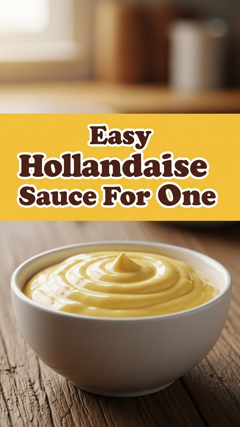 Easy Hollandaise Sauce For One