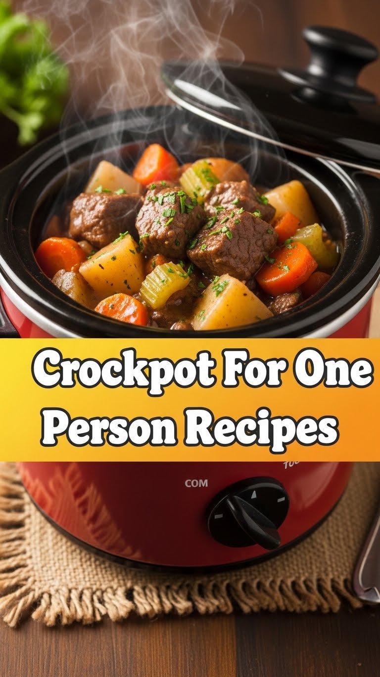 Crockpot For One Person Recipes