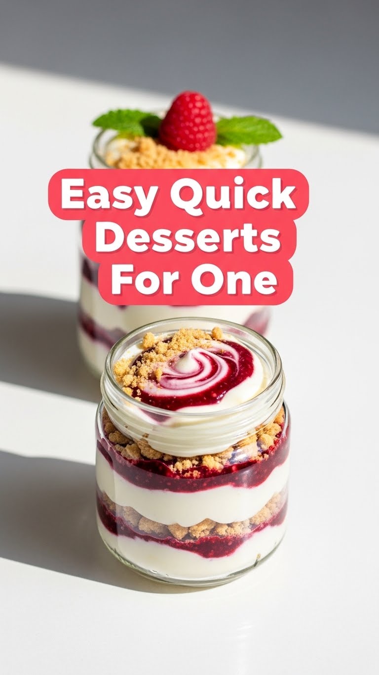 Easy Quick Desserts For One