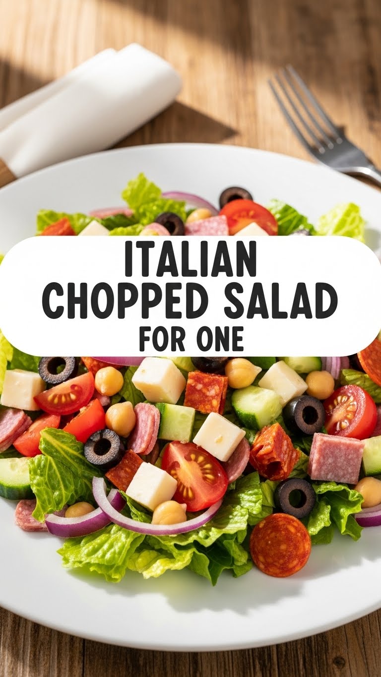 Italian Chopped Salad For One