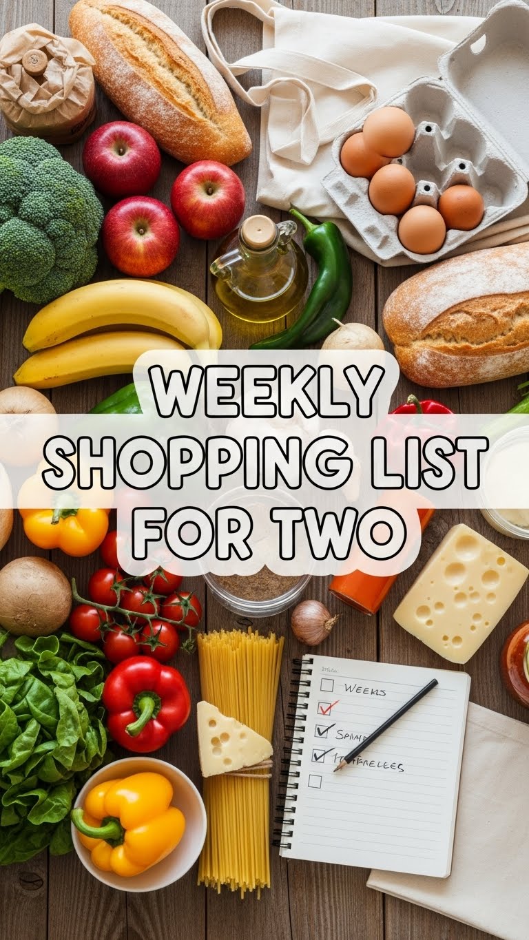Weekly Shopping List For Two