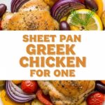 Sheet Pan Greek Chicken For One