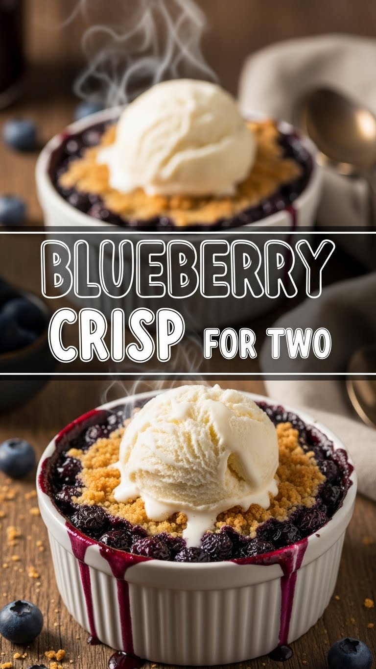 Blueberry Crisp For Two