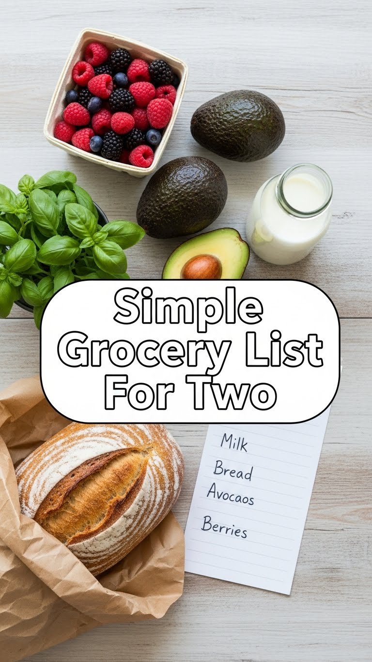 Simple Grocery List For Two