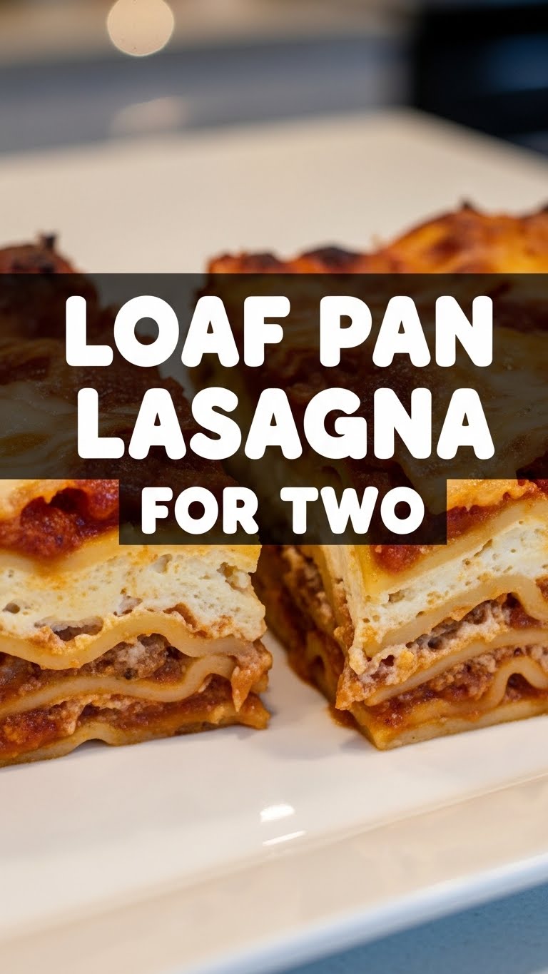 Loaf Pan Lasagna For Two