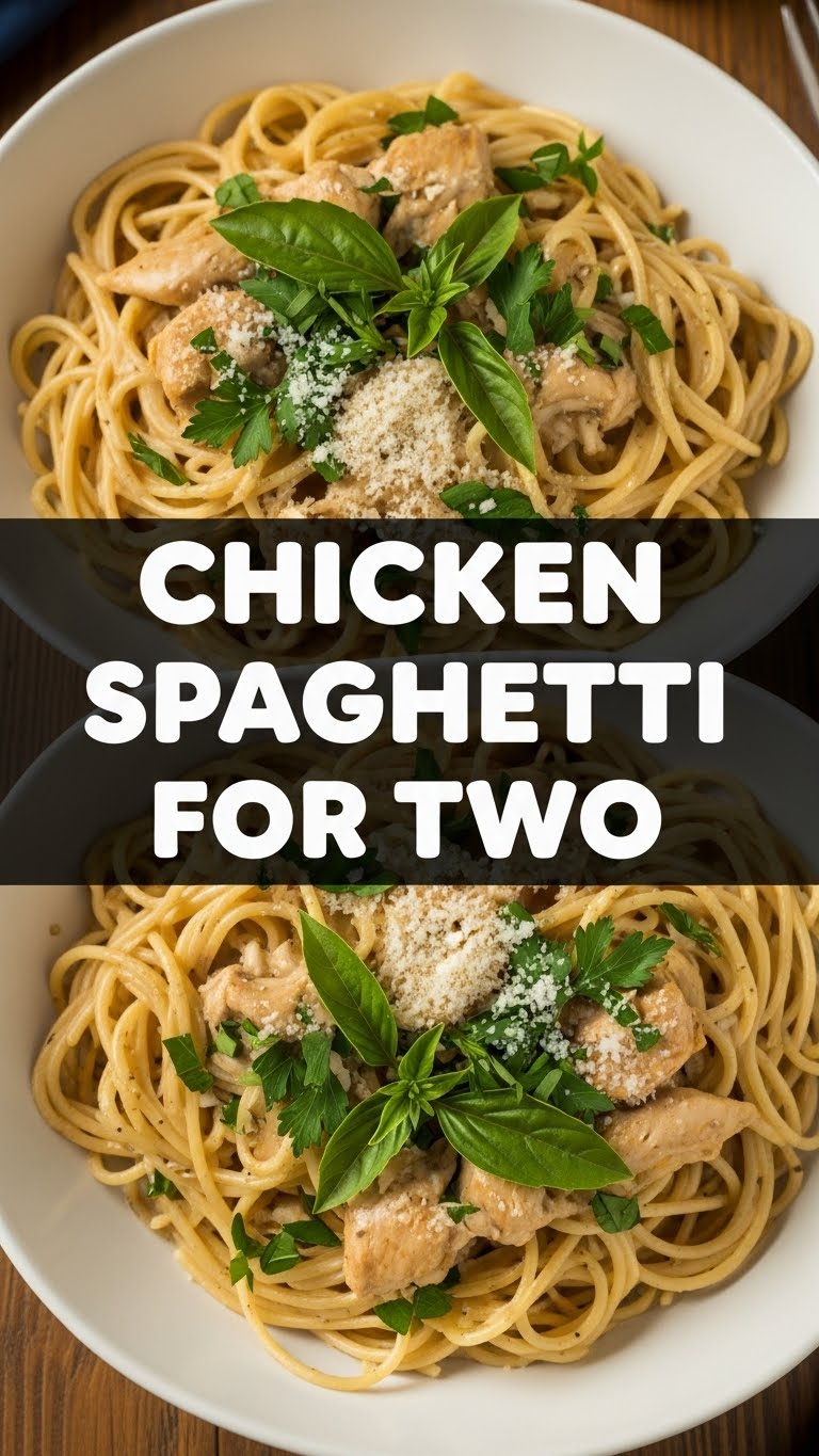 Chicken Spaghetti For Two