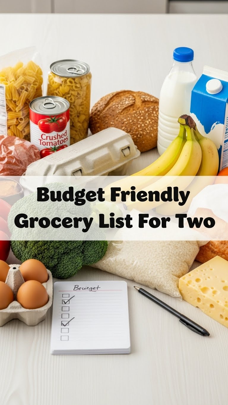 Budget Friendly Grocery List For Two