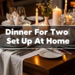 Dinner For Two Set Up At Home