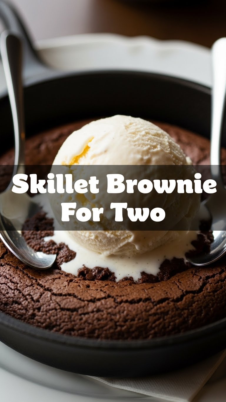 Skillet Brownie For Two