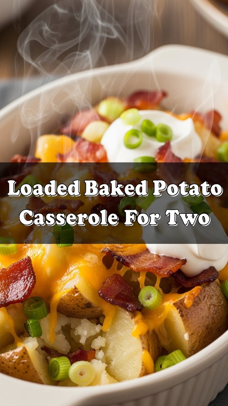 Loaded Baked Potato Casserole For Two