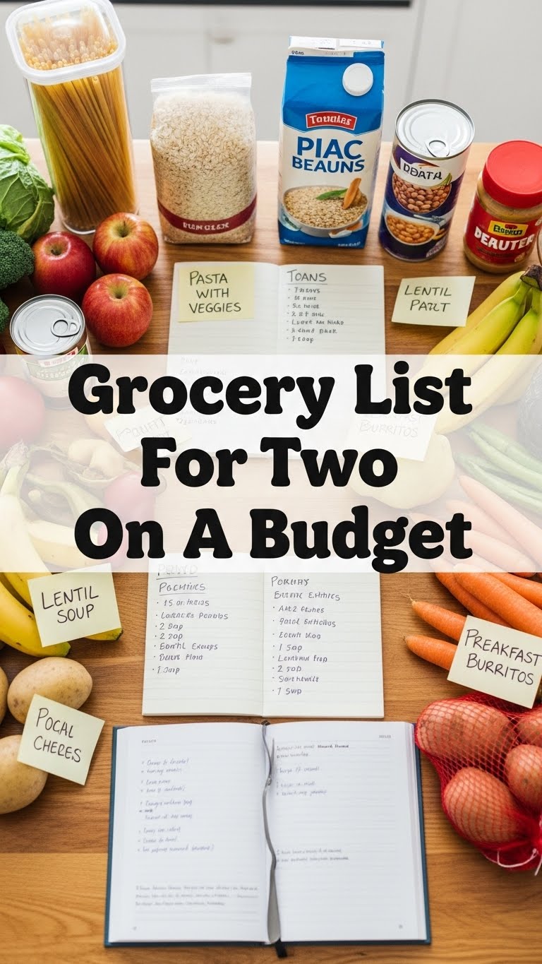 Grocery List For Two On A Budget