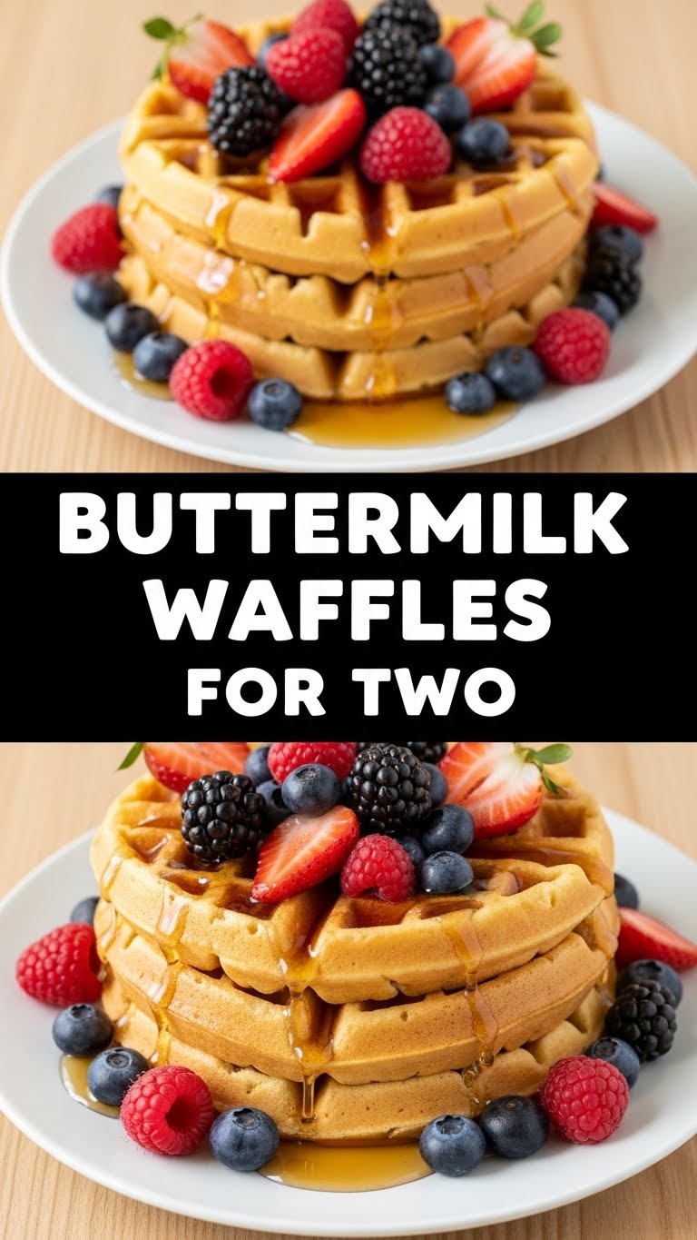 Buttermilk Waffles For Two