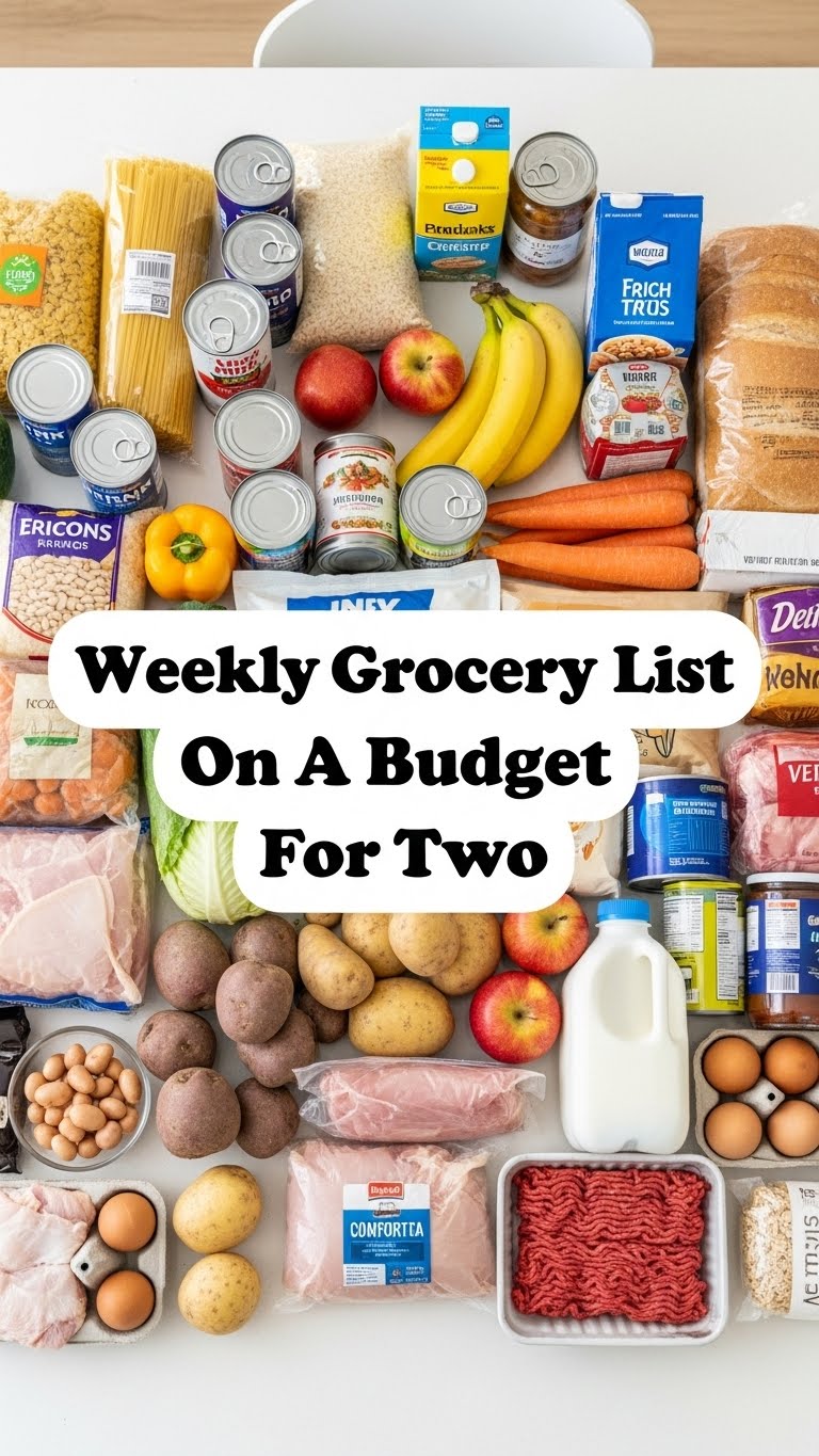 Weekly Grocery List On A Budget For Two
