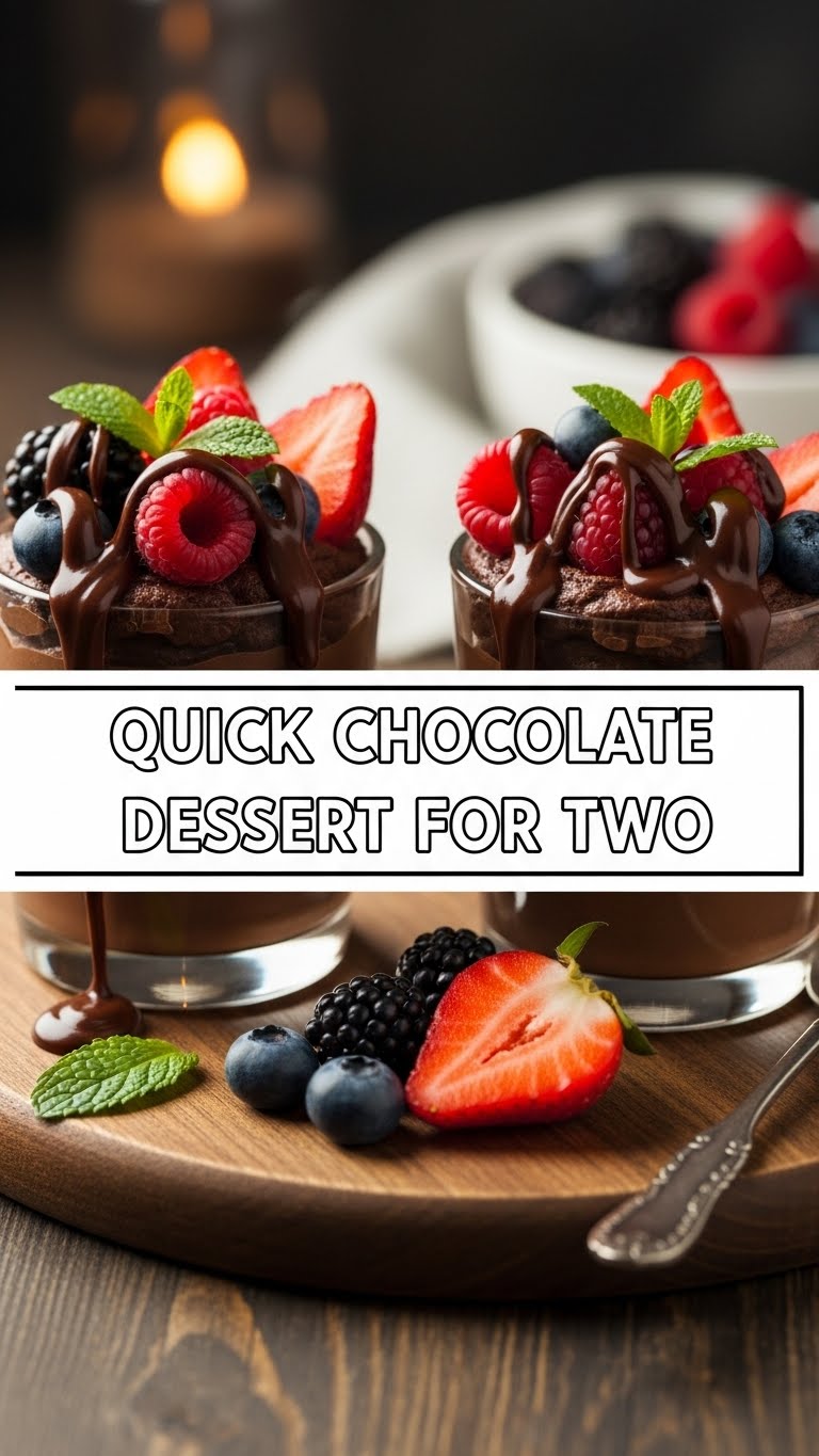 Quick Chocolate Dessert For Two