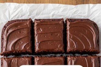 Small Batch Texas Sheet Cake For Two