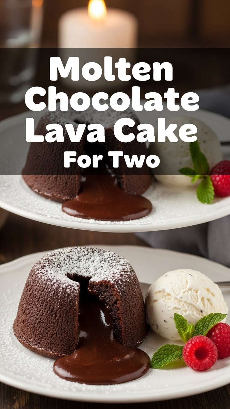 Molten Chocolate Lava Cake For Two
