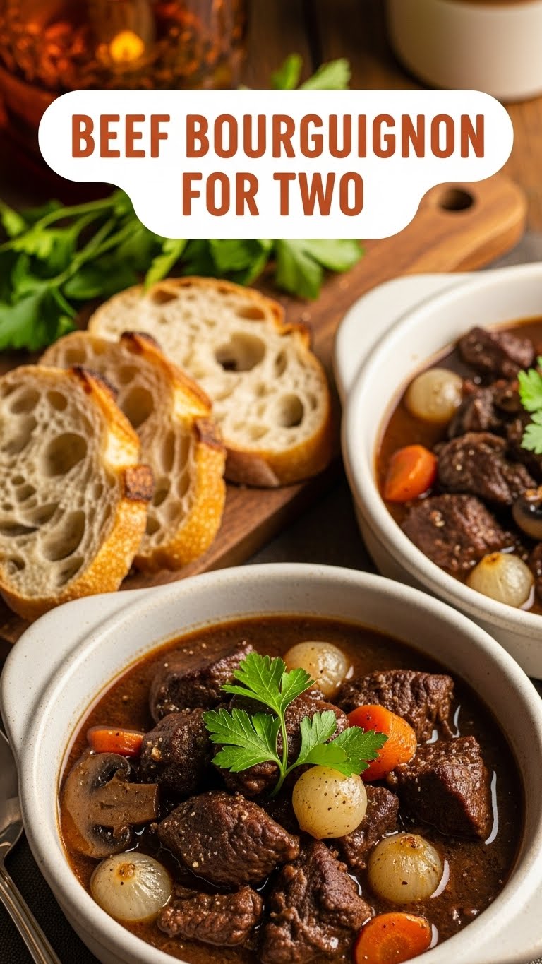 Beef Bourguignon For Two