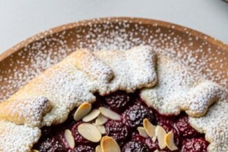 Cherry Almond Galette For Two
