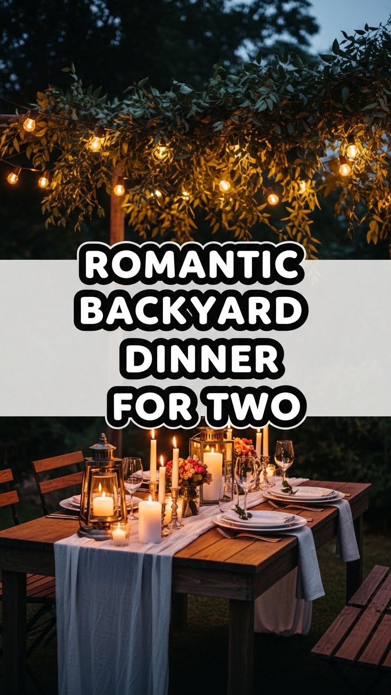 Romantic Backyard Dinner For Two