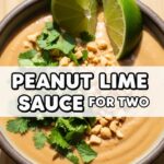 Peanut Lime Sauce For Two