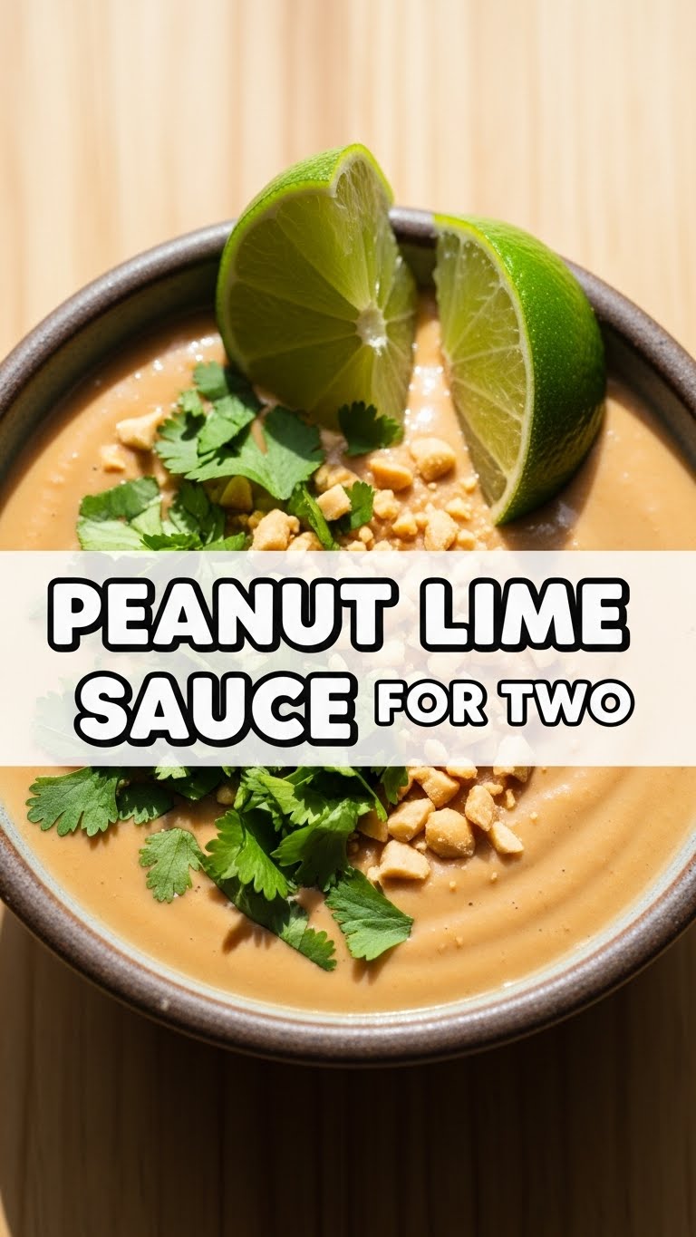 Peanut Lime Sauce For Two