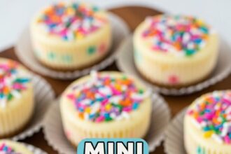 Mini Funfetti Cheesecake For Two