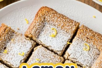 Lemon Brownies Dessert For Two