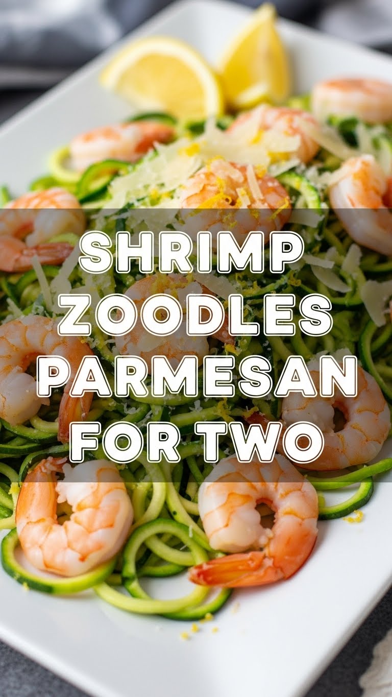 Shrimp Zoodles Parmesan For Two
