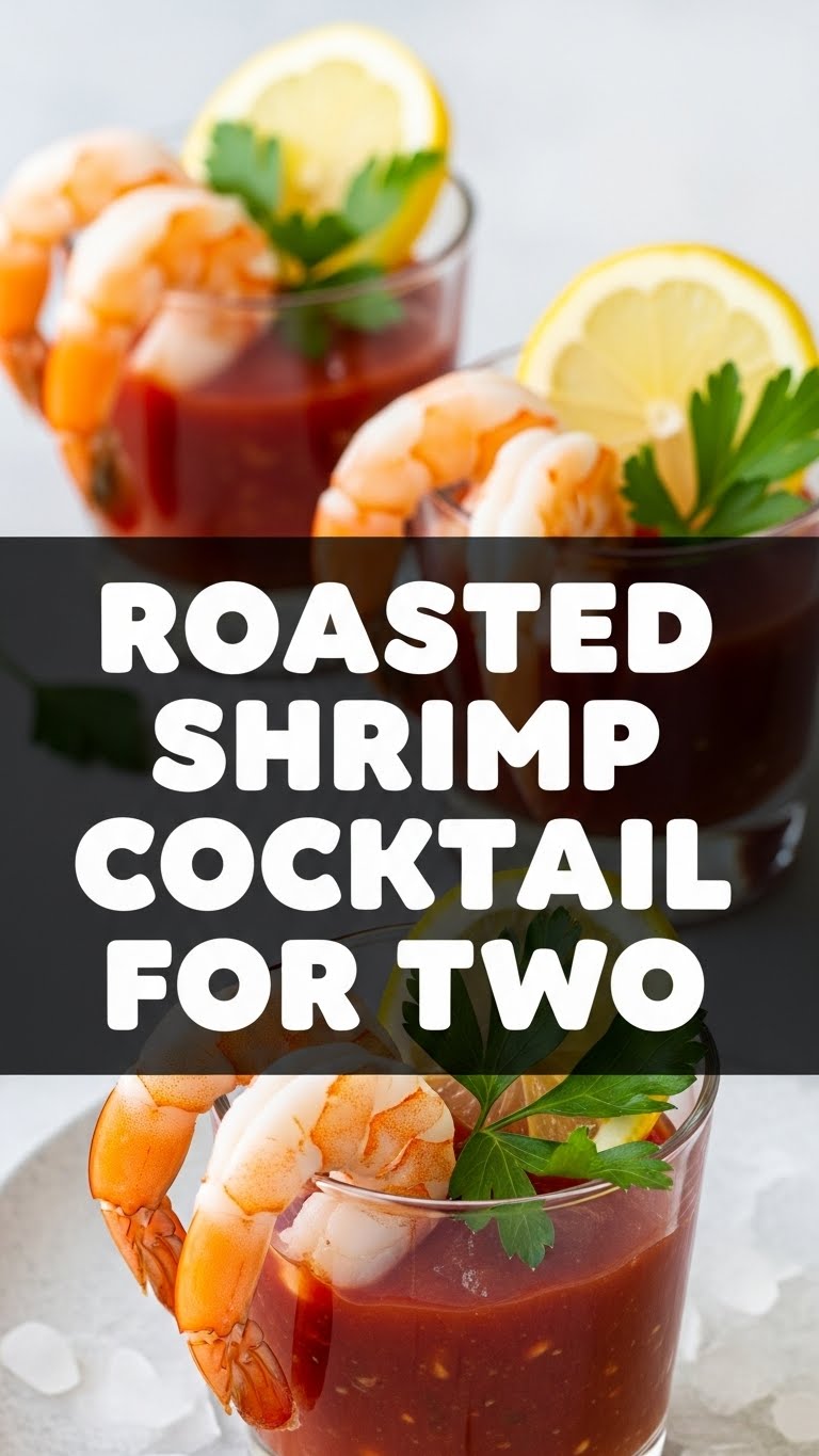 Roasted Shrimp Cocktail For Two