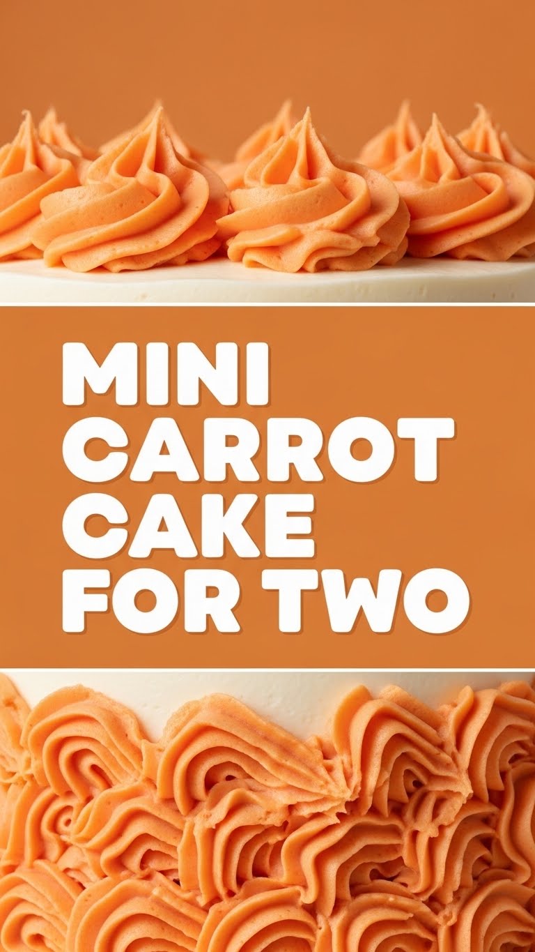Mini Carrot Cake For Two