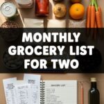 Monthly Grocery List For Two