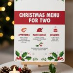 Christmas Menu For Two