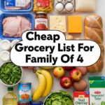 Cheap Grocery List For Family Of 4